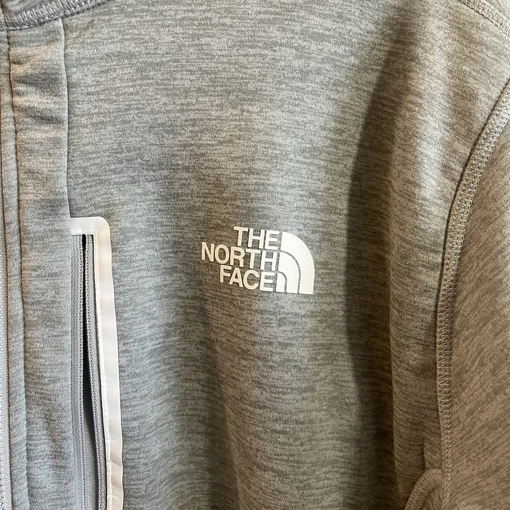 The North Face Men's Gray Jacket 1/4 Zip Long Sleeve Pullover Size Large